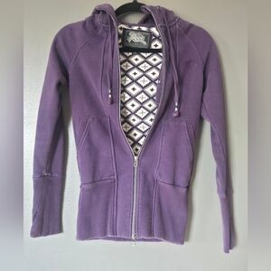 Roots Deep Purple Zip-Up Hoodie